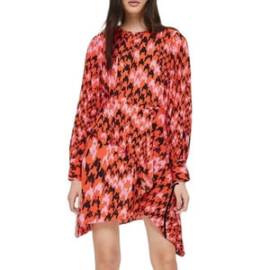 NWT TOPSHOP Women’s Houndstooth Print Mini Dress